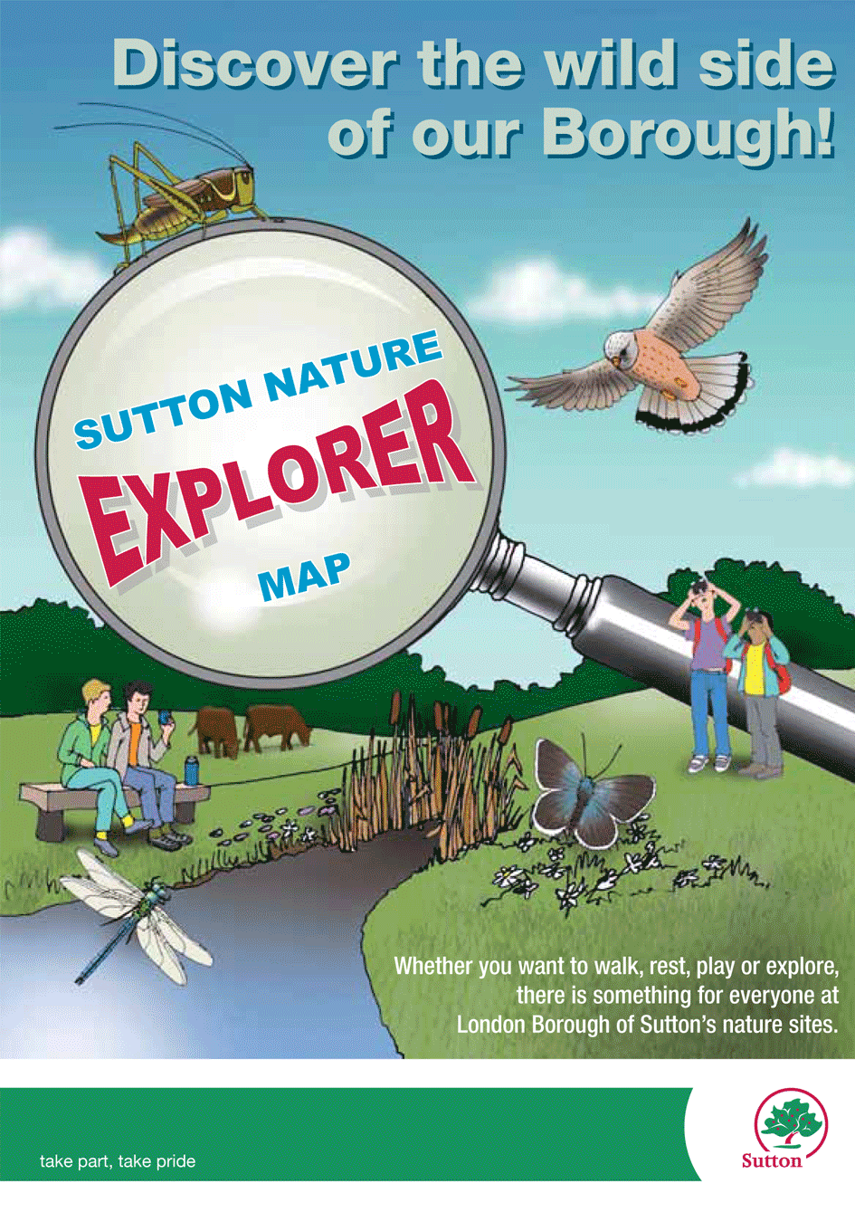 Sutton Nature Explorer Map front cover thumbnail image