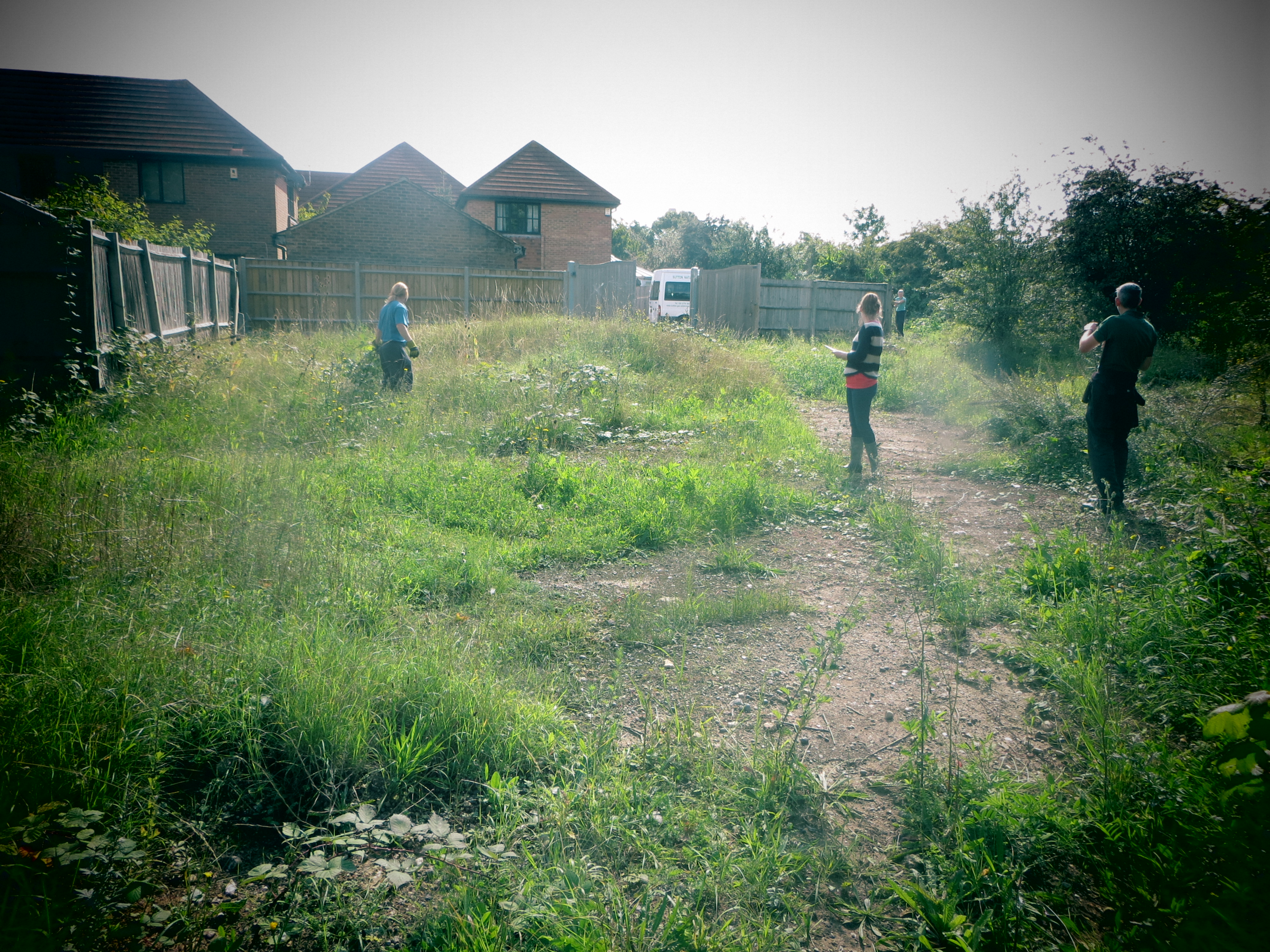 The team carrying out a Phase 1 Survey