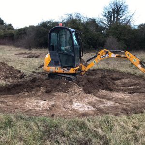 Jan-22-2019-Creating-a-scrape-Carshalton-Road-Pastures